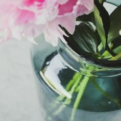 Henrick Monique Aqua Blown Glass Pickling Jar