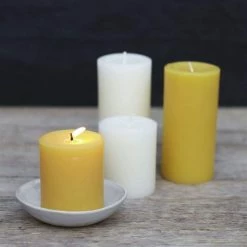 Elsie Green Beeswax Pillar Decor
