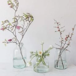 Elsie Green Blown Glass Tapered Pickling Jar Decor