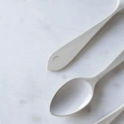 Elsie Green Ceramic Spoon | White The French Kitchen