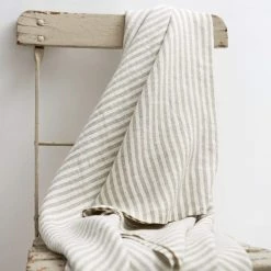 Elsie Green What's New Chambray Linen Throw