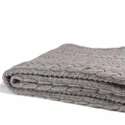 In 2 Green Chunky Cable Throw