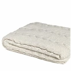 In 2 Green Chunky Cable Throw