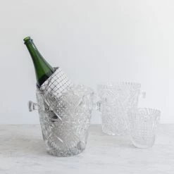 Elsie Green What's New Cut Glass Ice Bucket