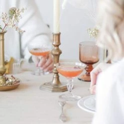 Elsie Green Etched Champagne Coupe Set Of 4 The French Kitchen