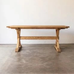 Custom Furniture Tag Sale Forager Reclaimed Wood Farm Table | Slim Edition | Floor Sample