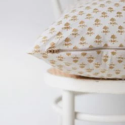 Elsie Green Hand Block Printed Pillow Cover | Juliette