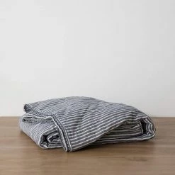 Elsie Green Indigo Stripe Quilted Bed Cover What's New