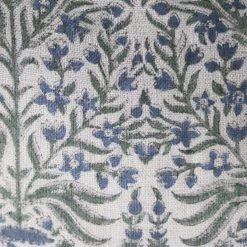 Elsie Green Linen Block Printed Pillow Cover | Fleur Indigo What's New