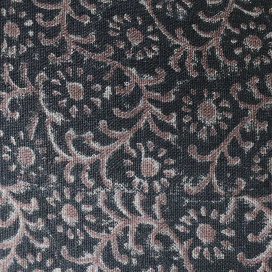 Outlet 😍 Elsie Green Linen Block Printed Pillow Cover | Kochin Noir Textiles ⭐ 4 Elsie Green Linen Block Printed Pillow Cover | Kochin Noir Textiles