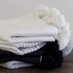 Elsie Green Moroccan Pom Pom Throw