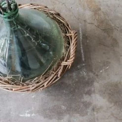 Grabotte Oil Bottle With Woven Basket