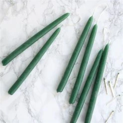 Elsie Green Pair Of Natural Beeswax Tapers