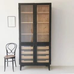Custom Furniture Reclaimed Wood Library Armoire