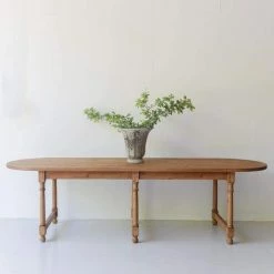 Custom Furniture Reclaimed Wood Oval Farm Table