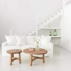 Elsie Green Reclaimed Wood Round Coffee Table