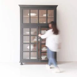 Elsie Green Reclaimed Wood Transom Cabinet Furniture