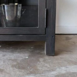 Custom Furniture Reclaimed Wood Window Pane Cabinet