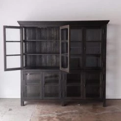Custom Furniture Reclaimed Wood Window Pane Cabinet