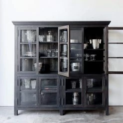 Custom Furniture Reclaimed Wood Window Pane Cabinet