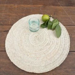 Elsie Green Round Grass Placemat Set Of 4 What's New