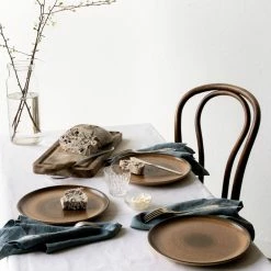 Les Puces What's New Stoneware Plate Set Of 4