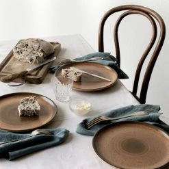 Les Puces What's New Stoneware Plate Set Of 4