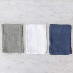 Elsie Green What's New Stonewashed French Linen Napkin Set Of 4