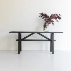 Custom Furniture V-Brace Reclaimed Wood Console