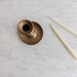 Elsie Green Very Large Vintage Brass Candlestick Decor