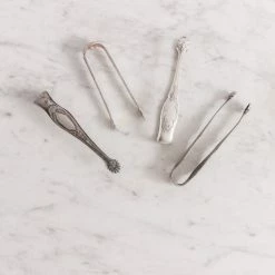 Vintage Silver Ice Tongs