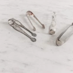 Vintage Silver Ice Tongs