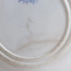 Elsie Green Vintage Blue Rim Transferware Plates Eclectic Set Of 4