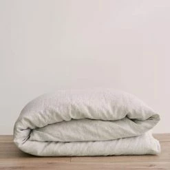 Elsie Green Washed Linen Duvet