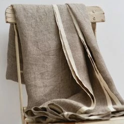 Elsie Green What's New Washed Waffle Throw Natural