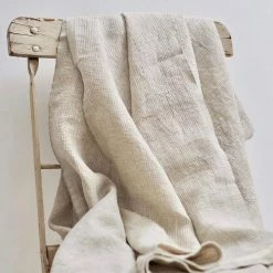 Elsie Green What's New Washed Waffle Throw Natural